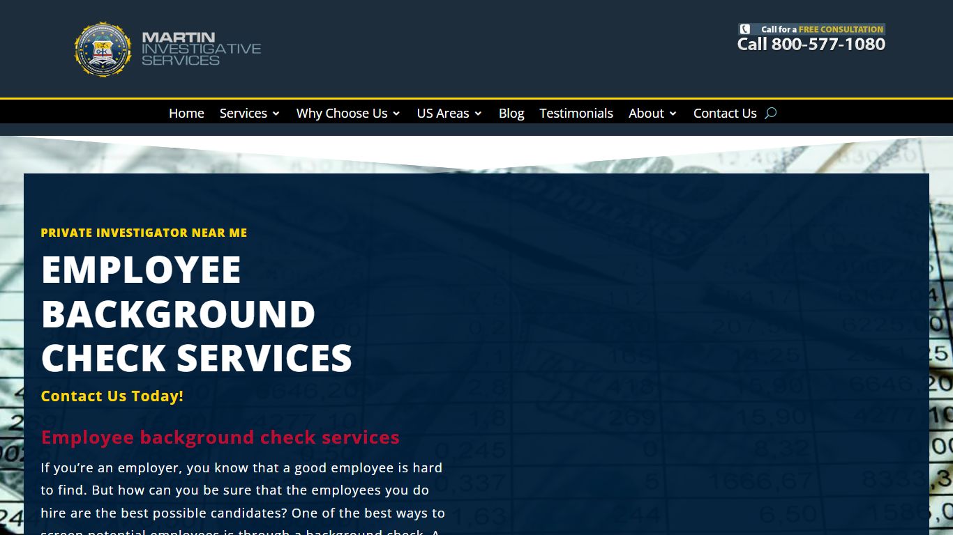 Employee Background Check Services - martinpi.com